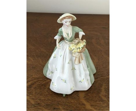 Royal Worcester figurine spring moun modelled by FG Doughty in good condition 