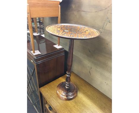 Mahogany inlaid wine table