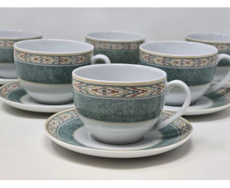 Wedgwood Home Aztec Fine Porcelain Cups Ramekins Serving Bowl Gravy Boat Everything is mint other than the serving bowl which