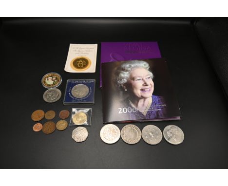 Collection of coins to incl 2x 2003 Coronation Jubilee &pound;5 crowns, 1993 40th anniversary &pound;5 crown, 1997 Golden Wed