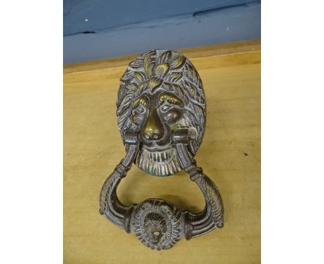 Brass Lion door knocker&nbsp;