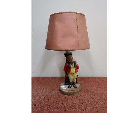 Bretby 'Mr Pickwick' table lamp impressed Bretby, England on base 