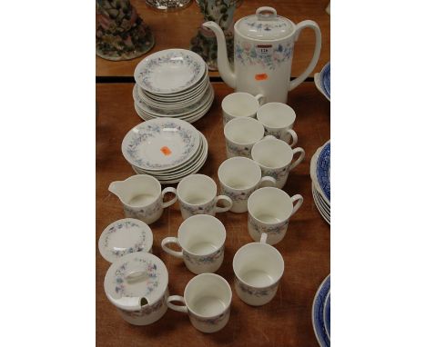 A Wedgwood 8 place setting tea service in the Angela pattern R4648