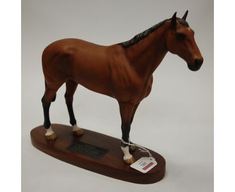 A Connoisseur Model by Beswick of Nijinsky, matt finish, on plinth, height 28cm. No apparent faults.