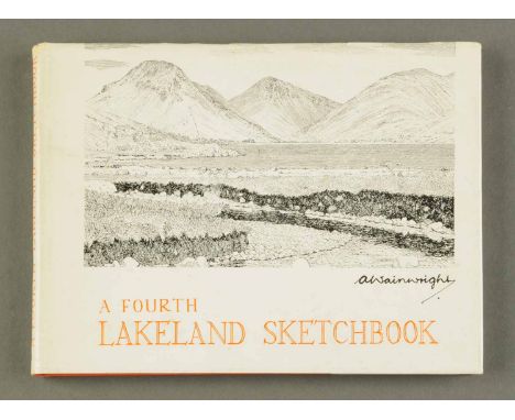 Alfred Wainwright signed First Edition, "A Fourth Lakeland Sketchbook" (see illustration). 