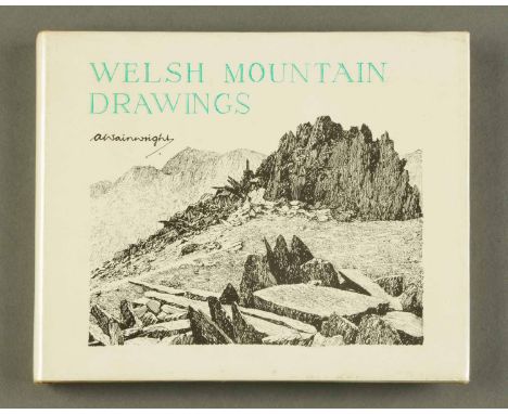 Alfred Wainwright, one volume "Welsh Mountain Drawings", First Edition.