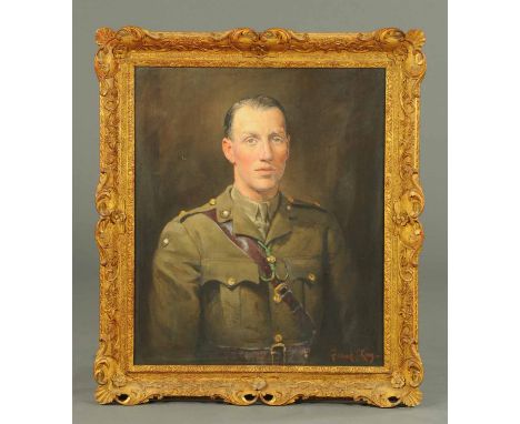 Frank L. King, oil painting on canvas, "Captain Redhead" (South Shields family ship builders).  29 ins x 24 ins, framed, sign
