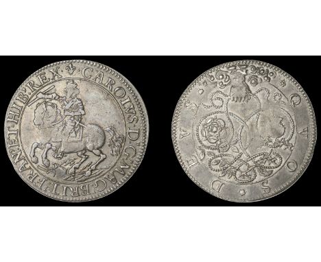 V: Original Medals by Simon, Scottish Rebellion Extinguished, undated [1639], a struck silver medal, unsigned, King on horseb