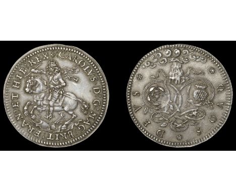 V: Original Medals by Simon, Scottish Rebellion Extinguished, undated [1639], a struck silver medal by T. Simon, King on hors