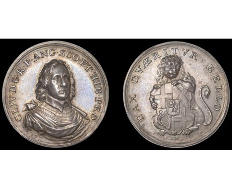 XVI: Later Cromwell Medals, Lord General/Lord Protector, c. 1650-8, a struck silver medal, c. 1730, probably by J. Dassier (?