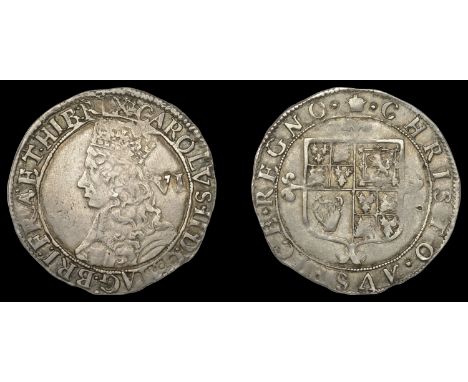 XI: Hammered Coins of Charles II, Third issue, Sixpence, mm. crown, crowned bust left, with inner circles and mark of value, 