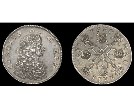 XIII: Medals of Charles II by Simon, Restoration of the Monarchy, 1660, a struck silver medal by T. Simon [formerly known as 