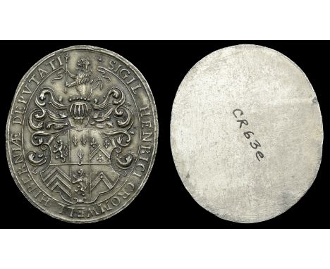 XIV: Seals by Simon, Henry Cromwell’s Official Seal as Lord Deputy of Ireland, 1657, a uniface steel electrotype copy of the 