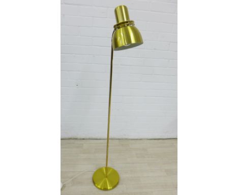 Brass standard lamp, 123cm 