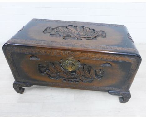 Chinese camphorwood storage chest / trunk, 48 x 86cm 
