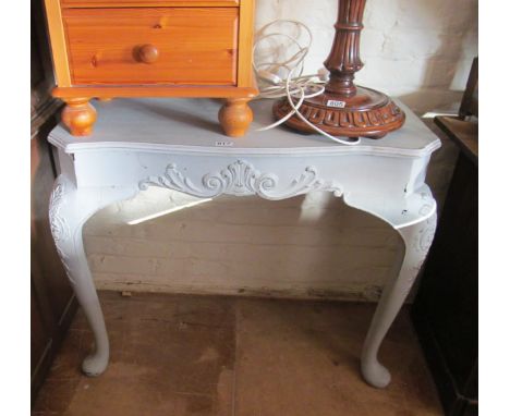 A reproduction console table