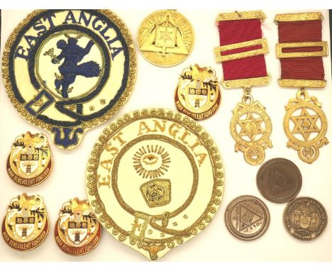 Mixed Masonic mark and chapter jewels, tokens etc. P&amp;P Group 1 (£14+VAT for the first lot and £1+VAT for subsequent lots)