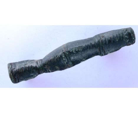 Anglo Saxon 6th - 7th century caterpillar brooch, found in East Yorkshire, L: 48 mm. P&amp;P Group 0 (£5+VAT for the first lo