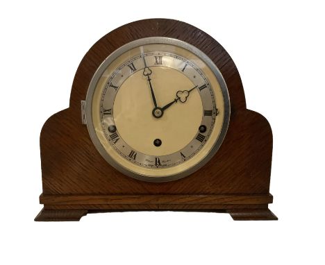 1950's Westminster chiming mantel clock with a three train Elliot movement.