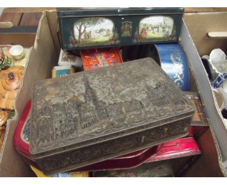 Collection of vintage tins 