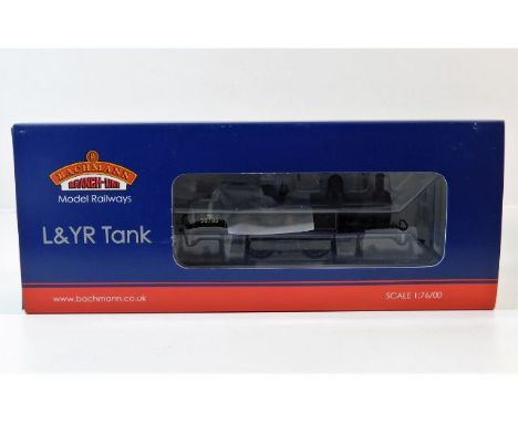 A boxed 00 gauge Bachmann model train: BM 31-169 Class L &amp; YR 2-4-2 tank 50795 BR lined black early emblem