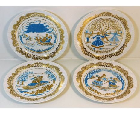 Four Spode Christmas plates - 1982, 1983, 9185 &amp; 1986