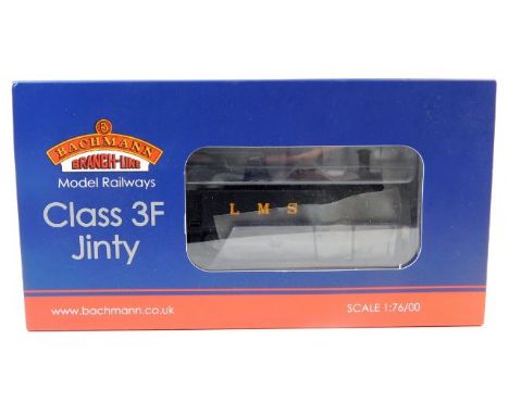 A boxed 00 gauge Bachmann model train: BM Class 3F Fowler Jinty 7341 32-227B LMS black