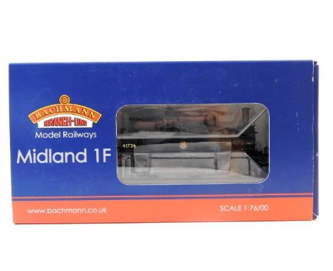 A boxed 00 gauge Bachmann model train: BM Midland Class 1F 41726 31-435 BR black early emblem 