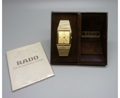A Rado quartz wristwatch 