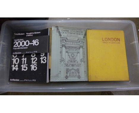 Art books, a collection of books on various artists, Picasso, Rembrandt, etc., British self portraits in the 20th Century, Di