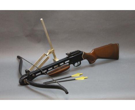 A Barnett crossbow, with goats foot lever and two bolts. THIS IS COLLECTION ONLY OR P&amp;P TO A REGISTERED FIREARMS DEALER