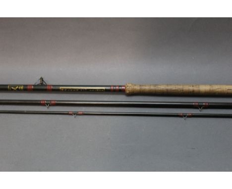 A Bruce and Walker Walker salmon fly rod, in three sections 14', line 10-12.