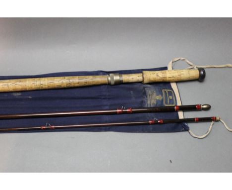 Hardy Graphite Deluxe Spey salmon fly rod, in three sections 15'.