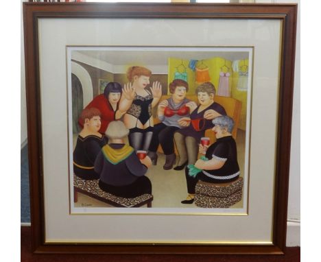 Beryl Cook (1926-2008), signed print, 'Lingerie Party', limited edition 97/650, 54cm x 57cm
