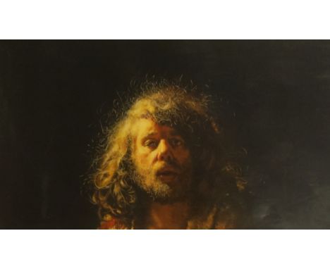 Robert Lenkiewicz (1941-2002), open print, 'Self Portrait' from Project 10, 44cm x 76cm.