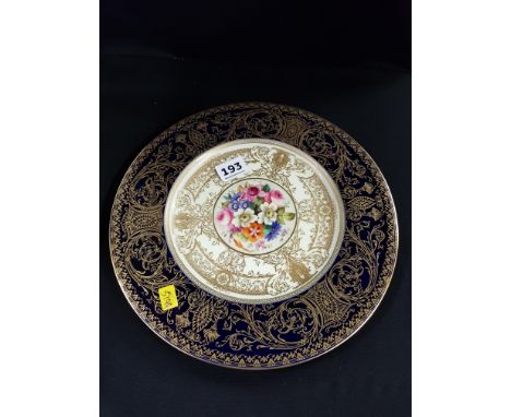 Deals Vintage Signed 1926 Handpainted Pierced Reticulated Desert Plates