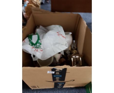 LARGE BOX LOT TO INCLUDE CHINA, BELLEEK AND VINTAGE TOOLS 