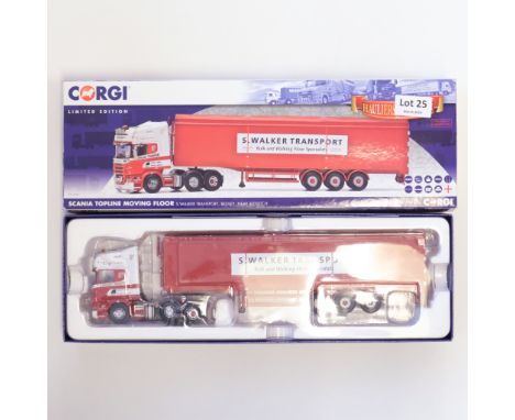 Manufacturer - Corgi | Description - Scania Topline Moving Floor - S.Walker Transport | Stock Code - CC12941 | Model Conditio