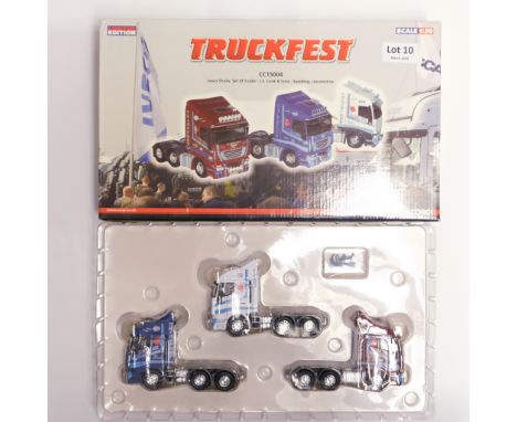 Manufacturer - Corgi | Description - 3 Tractor Unit Set - Iveco - J.S. Cook &amp; Sons Truckfest | Stock Code - CC15004 | Mod