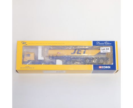 Manufacturer - Corgi | Description - ERF RCS Petrol Tanker - JET | Stock Code - CC12708 | Model Condition - 5/5 | Box Conditi