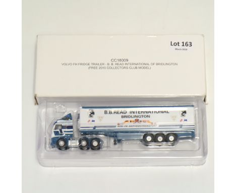 Manufacturer - Corgi | Description - Volvo FH Fridge Trailer - B.B. Read International | Stock Code - CC18009 | Model Conditi