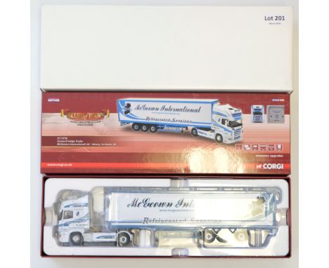 Manufacturer - Corgi | Description - Scania R Fridge Trailer - McGeown International LTD | Stock Code - CC13736 | Model Condi