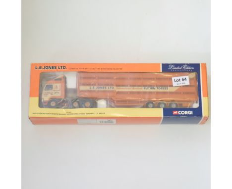Manufacturer - Corgi | Description - Volvo FH Parkhouse Livestock Transporter - L.E. Jones LTD | Stock Code - CC12424 | Model