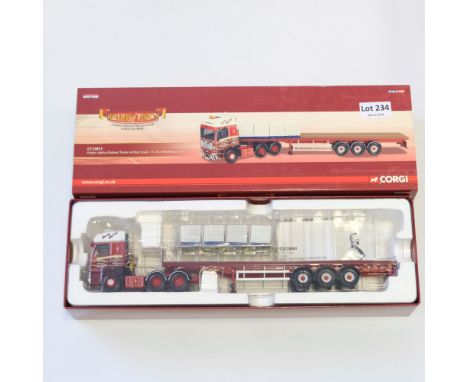 Manufacturer - Corgi | Description - Foden Alpha Flatbed Trailer &amp; Peat Load - R J &amp; I Monkhouse Ltd | Stock Code - C