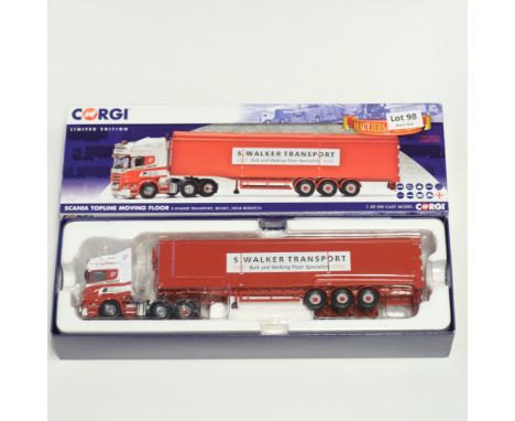 Manufacturer - Corgi | Description - Scania Topline Moving Floor - S.Walker Transport | Stock Code - CC12941 | Model Conditio