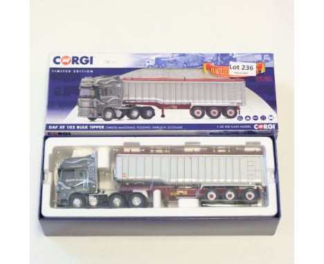 Manufacturer - Corgi | Description - DAF XF 105 Bulk Tipper - Christie MacDonald | Stock Code - CC14113 | Model Condition - 5