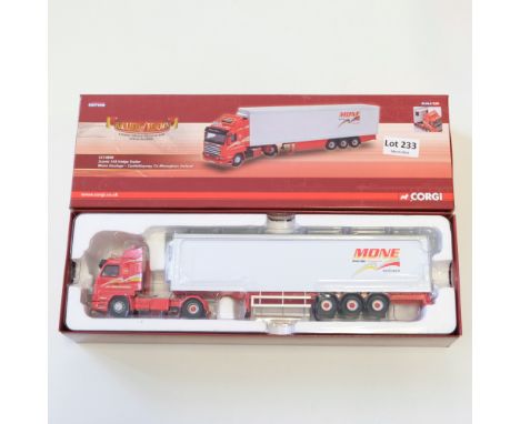 Manufacturer - Corgi | Description - Scania 143 Fridge Trailer - Mone Haulage | Stock Code - CC14808 | Model Condition - 5/5 