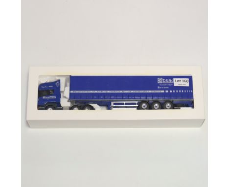 Manufacturer - Eligor | Description - Scania R 470 Curtainside Trailer - Steadmans | Stock Code - 113756 | Model Condition - 