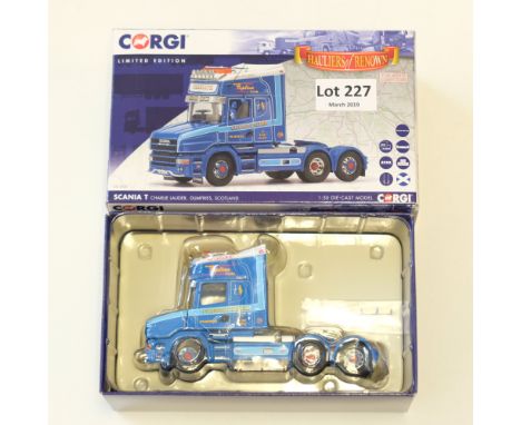 Manufacturer - Corgi | Description - Scania T Cab - Charlie Lauder | Stock Code - CC12834 | Model Condition - 5/5 | Box Condi