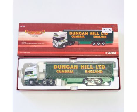 Manufacturer - Corgi | Description - Scania R Series Topline Curtainside - Duncan Hill Ltd | Stock Code - CC13716 | Model Con